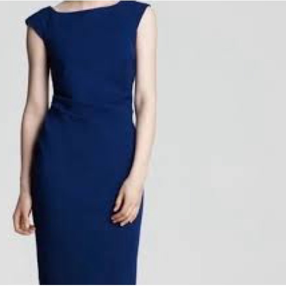 Diane Von Furstenberg Women’s Dress Size 6 Blue Jori Fitted Sleeveless Bodycon - Picture 1 of 12